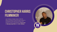 Christopher Harris flyer for campus visit