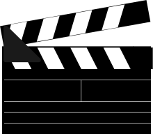 Image of clapperboard. 