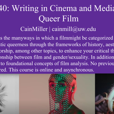 Writing in Cinema and Media Studies Queer Film